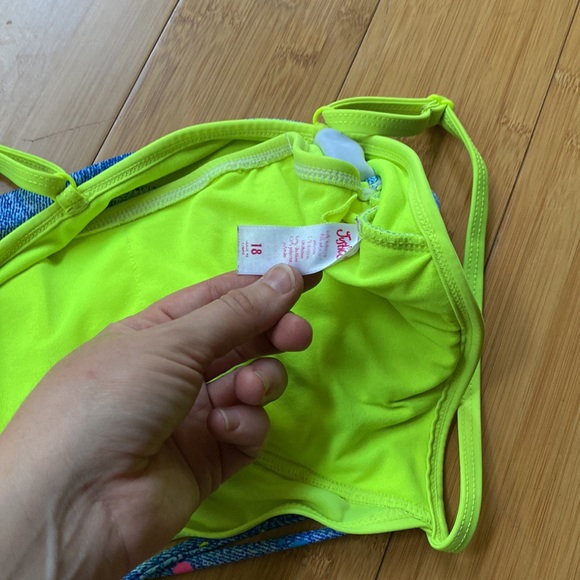Justice Swim Bikini suit - Girls 18 - top & bottom splatter - Picture 3 of 3